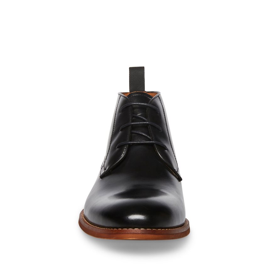 Zapatos Derby Steve Madden Favien Cuero Hombre Negras | ES UE3264